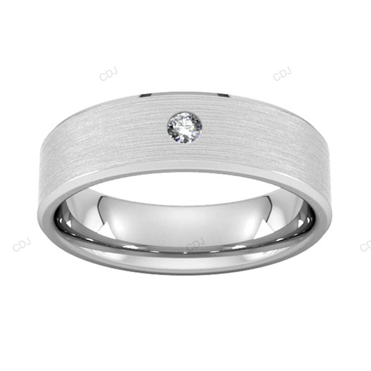 Lab Grown Diamond Flush Setting Gold Wedding Band Wedding Band customdiamjewel