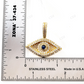 Designer Evil Eye 925 Sterling Silver Moissanite Pendant Hip Hop Pendent customdiamjewel