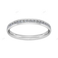 Channel Setting Lab Created Yellow Gold Wedding Band