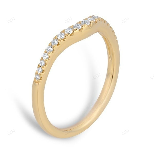 0.15 CTW Yellow Gold Lab Grown Diamond Wedding Band