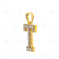 Custom Made T Initial 925 Silver Moissanite Pendant Hip Hop Pendent customdiamjewel