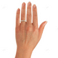 Two Tone Lab Grown Diamond Wedding Band For Women