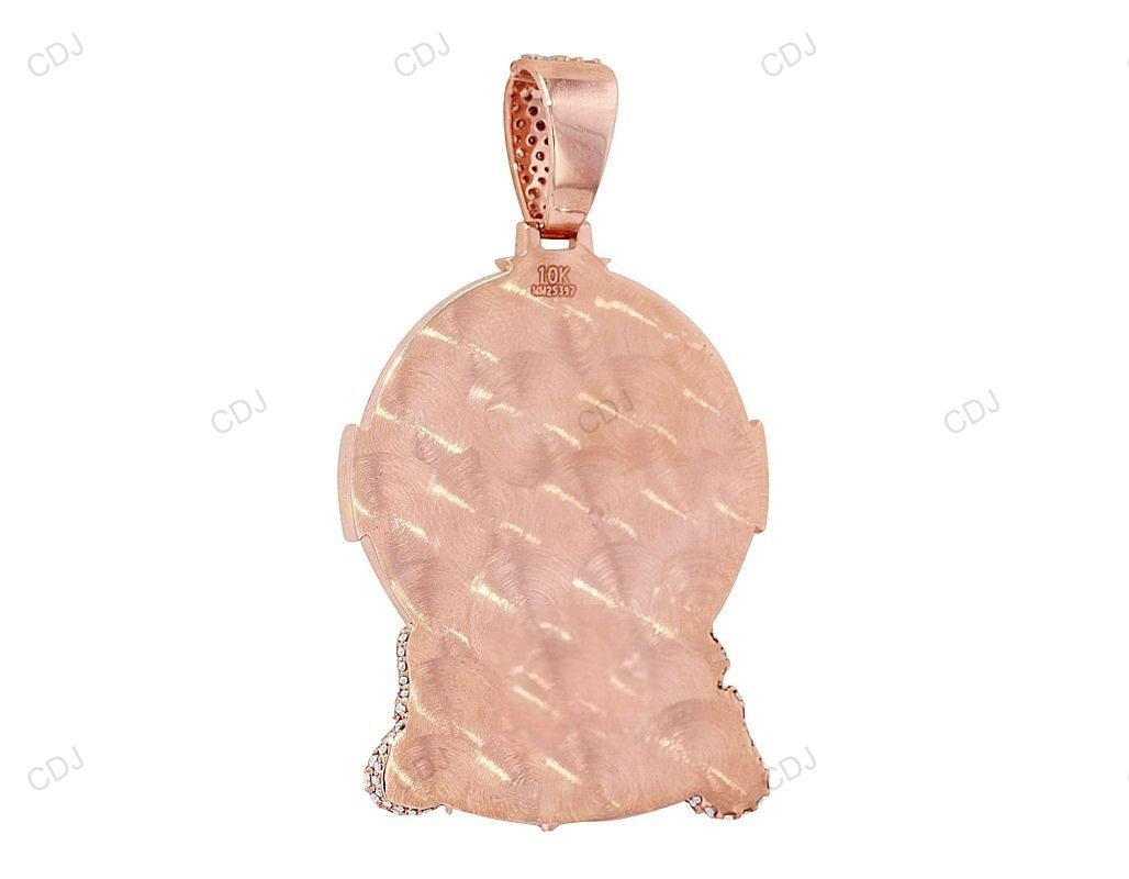 Halo Cross Jesus Lab Grown Diamond Gold Luxury Pendant hip hop jewelry CustomDiamJewel