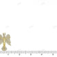 Yellow Gold Angle Wings Crucifix CVD Diamond Jesus Pendant hip hop jewelry CustomDiamJewel