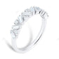 Baguette Cut CVD Diamond White Gold Wedding Band