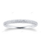 Three Row CVD Diamond Wedding Band For Daily Wear