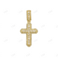 925 Sterling Silver Moissanite Baguette Iced Out Cross Pendant Hip Hop Pendent customdiamjewel
