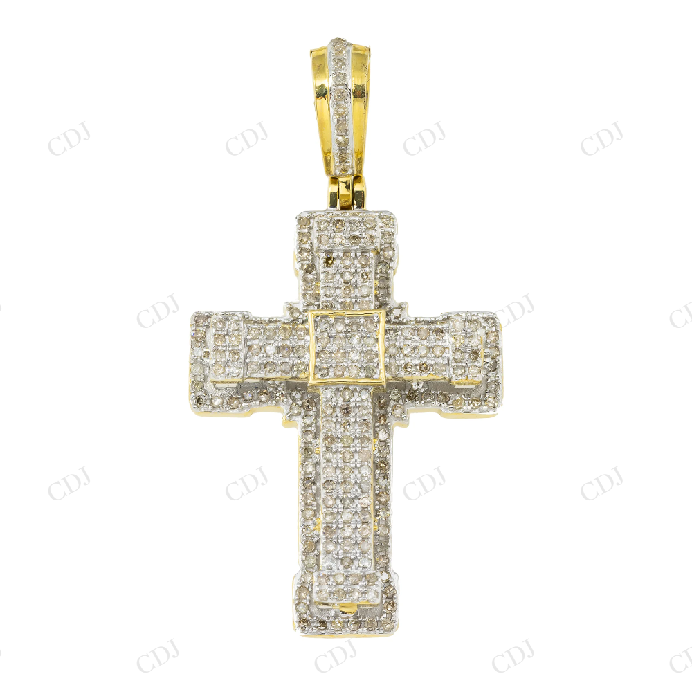1.6" Fully Iced Out Moissanite Cross 925 Silver Pendant Hip Hop Pendent customdiamjewel
