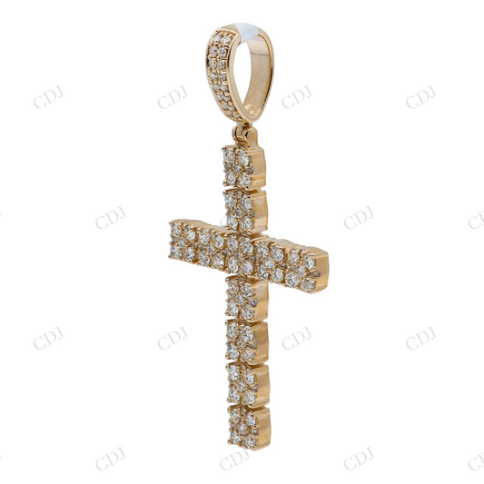 Iced Out Moissanite Cross 925 silver Pendant Hip Hop Pendent customdiamjewel