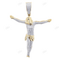 0.75 CTW Crucifix CVD Diamond Gold Jesus Pendant hip hop jewelry CustomDiamJewel