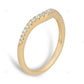 Yellow Gold CVD Diamond Wedding Band For Women