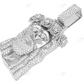 Crown Of Rose Lab Grown Diamond Gold Jesus Head Pendant hip hop jewelry CustomDiamJewel