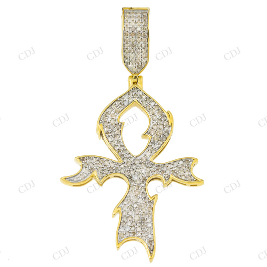 Custom Made Iced Out 925 Silver Moissanite Cross Pendant Hip Hop Pendent customdiamjewel