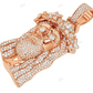 16.50 CTW VVS Lab Grown Diamond Iced Out Gold Jesus Pendant hip hop jewelry customdiamjewel