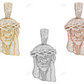Lab Grown Diamond Gold Jesus Iced Out Handmade Pendant hip hop jewelry CustomDiamJewel