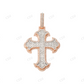 925 Silver Moissanite Baguette Cross Pendant Hip Hop Pendent customdiamjewel