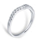 Curved Shape Gold CVD Diamond Wedding Band