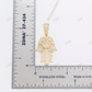Iced out Hamsa Hand Moissanite Pendant Hip Hop Pendent customdiamjewel