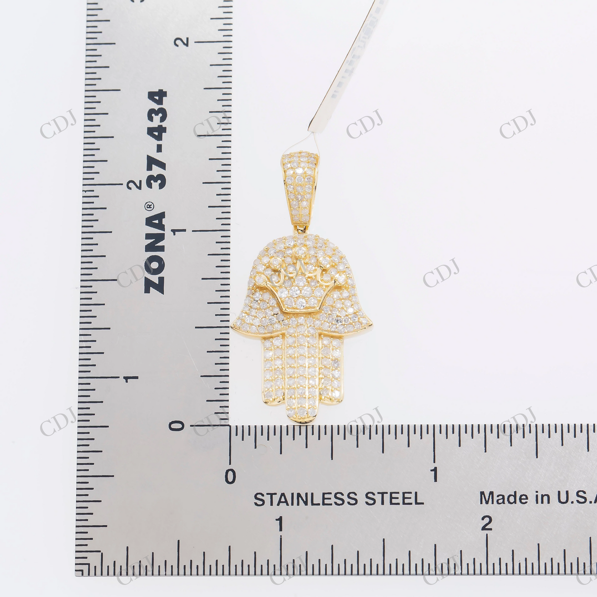 Iced out Hamsa Hand Moissanite Pendant Hip Hop Pendent customdiamjewel