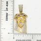 0.50 CTW 925 Silver Moissanite Jesus Face Unisex Pendant Hip Hop Pendent customdiamjewel