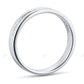 Princess Cut CVD Diamond White Gold Wedding Band