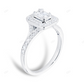 18KT White Gold Diamond Mixed Cut Bridal Set