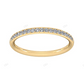 Rose Gold Lab Grown Diamond Halt Eternity Wedding Band