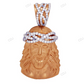 0.55 CTW Rose Gold Jesus Matte Lab Grown Diamond Pendant hip hop jewelry CustomDiamJewel