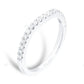 White Gold Lab Created Wedding Band For Every Day