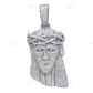 Large Iced Out Jesus White Gold Lab Grown Diamond Pendant hip hop jewelry CustomDiamJewel