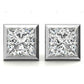 Bezel Setting Lab Grown Diamond Gold Earrings