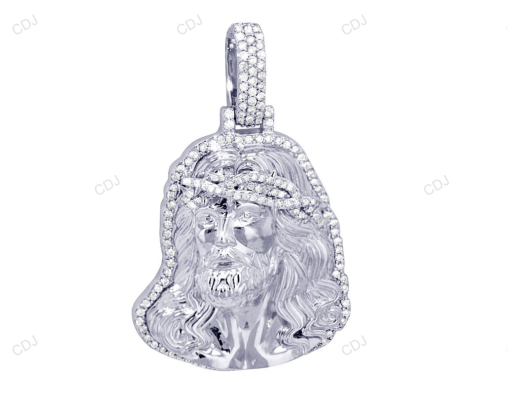 Lab Grown Diamond Jesus Gold Hip Hop Pendant hip hop jewelry CustomDiamJewel