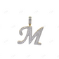 Initial Hip Hop 925 Sterling Silver Custom Letter M Pendant Hip Hop Pendent customdiamjewel