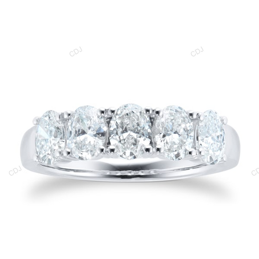 White Gold CVD Diamond Luxury Wedding Band