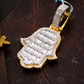Iced Out Hamsa 925 Silver Moissanite Pendant Hip Hop Pendent customdiamjewel