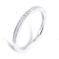 White Gold Lab Grown Diamond Pave Setting Wedding Band