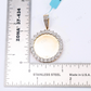 Personalized Round Photo Frame 925 Silver Moissanite Round Diamond Pendant Hip Hop Pendent customdiamjewel