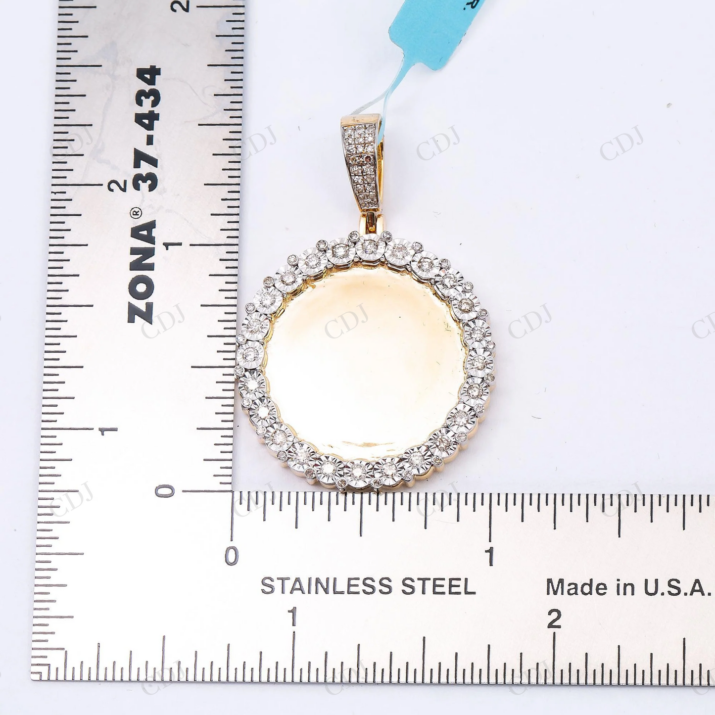 Personalized Round Photo Frame 925 Silver Moissanite Round Diamond Pendant Hip Hop Pendent customdiamjewel