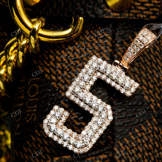 Luxury 5 Number Moissanite 925 Silver Pendant Hip Hop Pendent customdiamjewel