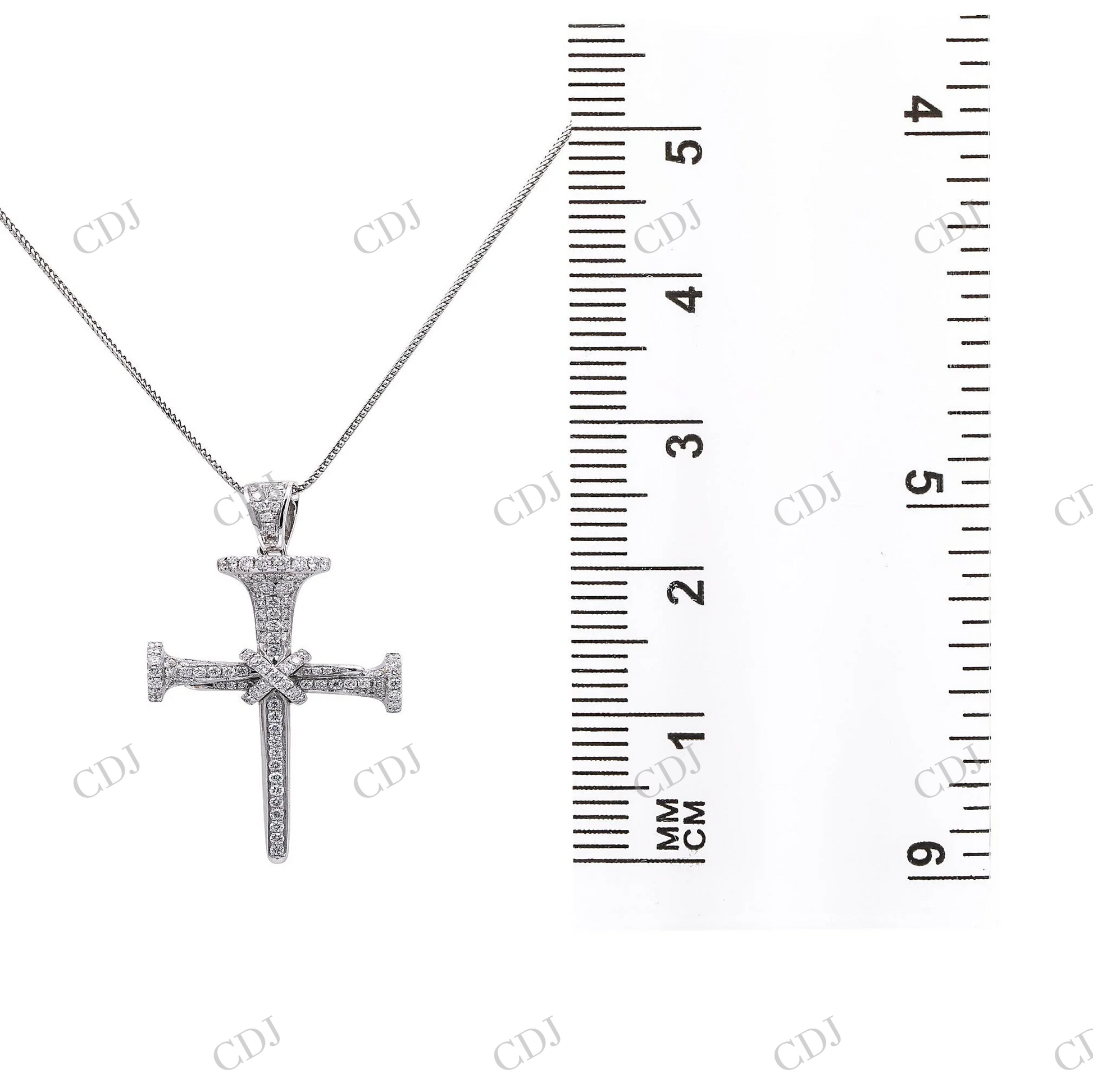 925 Silver Moissanite Customized Cross Pendant Hip Hop Pendent customdiamjewel
