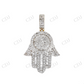 Religious Hamsa 925 Silver Moissanite Hip Hop Jewelry Pendant Hip Hop Pendent customdiamjewel