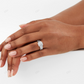 18KT White Gold Diamond Mixed Cut Bridal Set