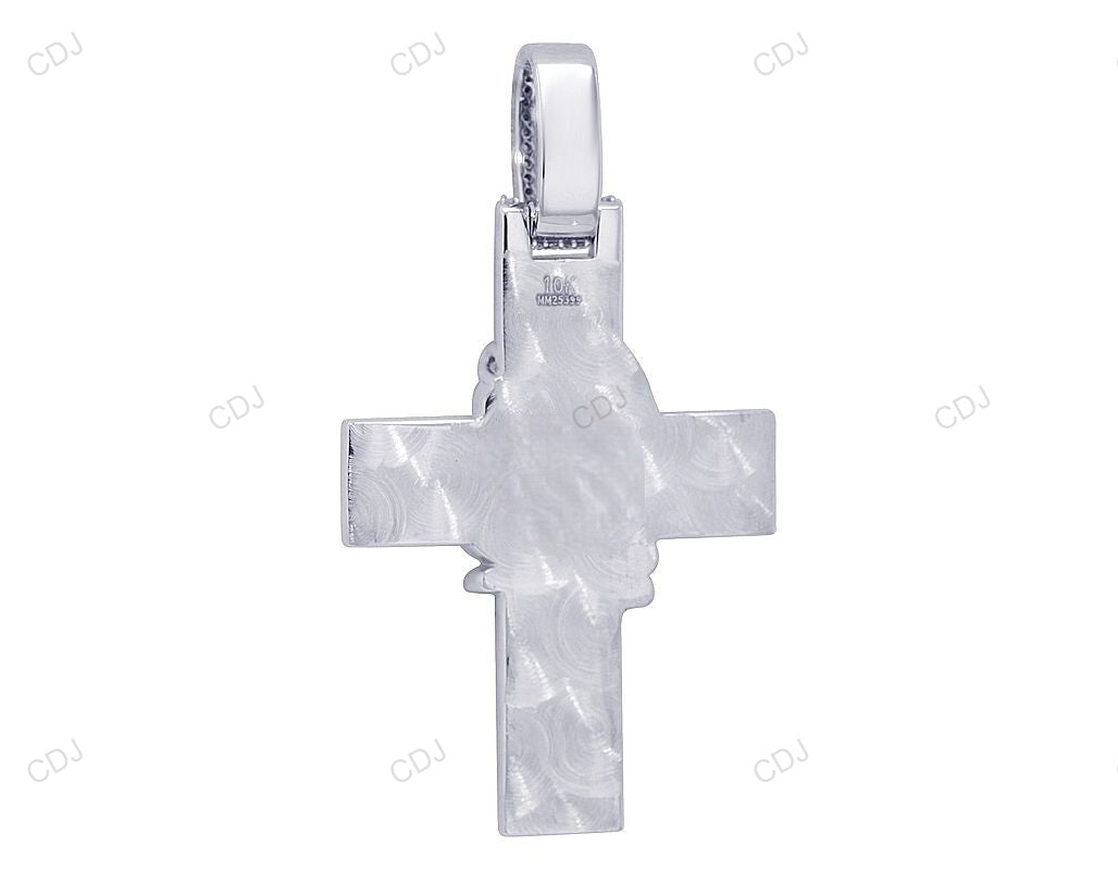 Jesus Cross Lab Grown Diamond Gold Handmade Pendant hip hop jewelry CustomDiamJewel