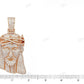 Rose Gold Lab Grown Diamond Iced Out Jesus Pendant hip hop jewelry CustomDiamJewel