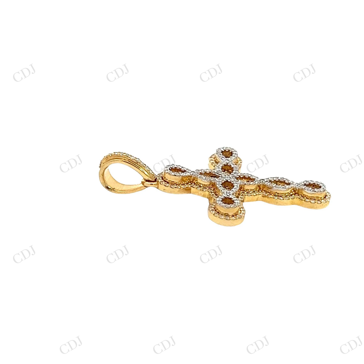 Filigree Cross Moissanite 925 Silver Pendant Hip Hop Pendent customdiamjewel