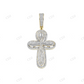 Religious Moissanite Cross Charm 925 Silver Pendant Hip Hop Pendent customdiamjewel