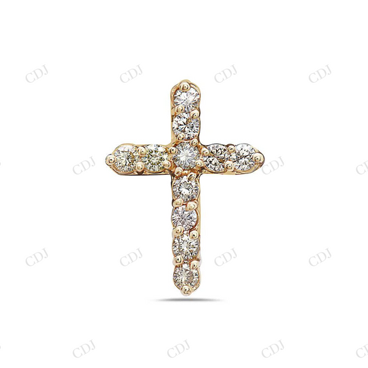 Religious 925 Silver Moissanite Cross Pendant Hip Hop Pendent customdiamjewel