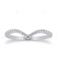White Gold Half Eternity Lab Grown Diamond Wedding Band