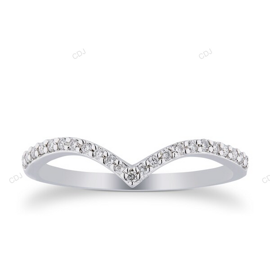 White Gold Half Eternity Lab Grown Diamond Wedding Band Wedding Band customdiamjewel