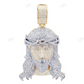 Two Tone Lab Grown Diamond Gold Iced Out Jesus Pendant hip hop jewelry CustomDiamJewel